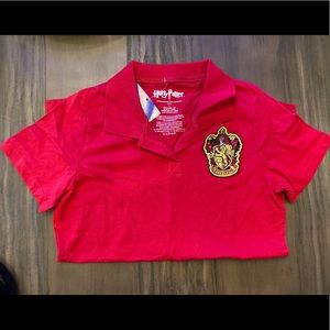 Harry Potter red Gryffindor polo